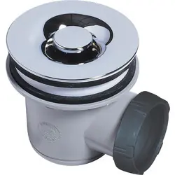 Uitverkoop Wirquin douchesifon d60 met dome verchroomd uitgang d40