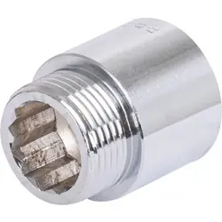 BPE kraanverlengstuk chroom gepolijst 3/4"x25mm Koopje