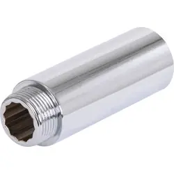 BPE kraanverlengstuk chroom gepolijst 3/4"x80mm Gecertificeerd