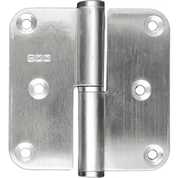 Hoge Kwaliteit HDD paumel 80x80 inox rechts