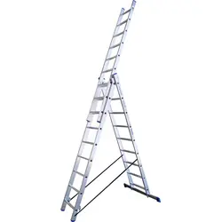 Alumexx 3-delige ladder 3x9 treden Voordeelprijs