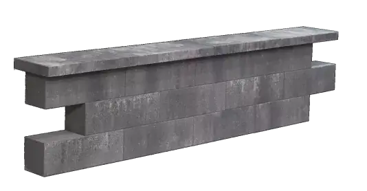 SB-2267 beton muurblok 45x15x15cm ★★☆☆☆ Laatste Kans