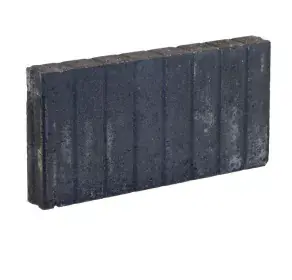 Exclusieve Aanbieding Palissade band 6x25x50cm zwart recht