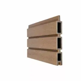 Superprijs NewTechWood co-extrusie composiet Triple Rhombus schermplank, 2,1x15 x180 cm, Teak.