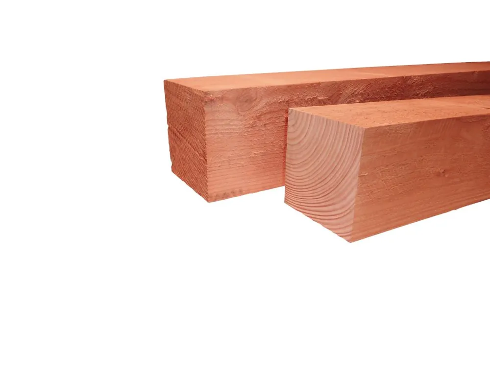 Veilige Betaling Douglas fijnbezaagde paal 12x12 onbehandeld