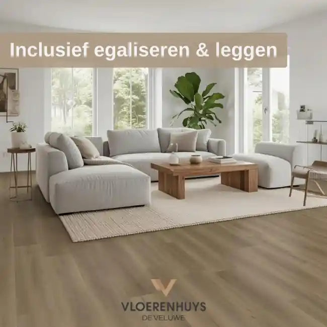 Eiken dryback donkerbruin inclusief leggen Weekendaanbieding