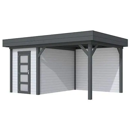 Blokhut Topvision Kiekendief 200 + 300 x 300 cm gespoten Actieprijs