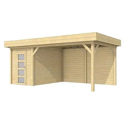Veilige Betaling Blokhut Topvision Kiekendief 200 + 400 x 300 cm geïmpregneerd