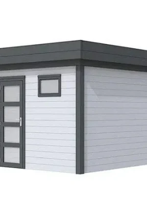 Blokhut Topvision Tapuit 300 x 300 cm gespoten Finale Uitverkoop