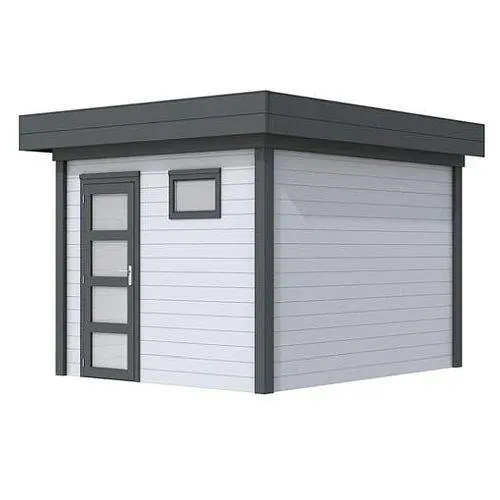 Blokhut Topvision Tapuit 300 x 300 cm gespoten Finale Uitverkoop