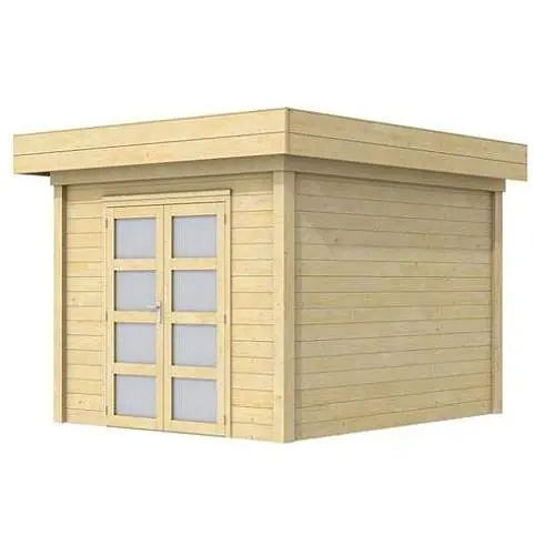 Blokhut Topvision Bosuil 300 x 300 cm geïmpregneerd Tijdelijk Beschikbaar