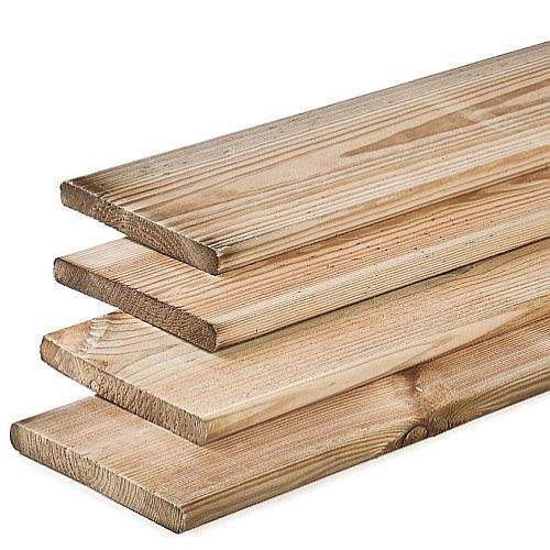 Op = Op Schuttingplank aanbieding grenen geïmpregneerd 1,6 x 14 x 360 cm