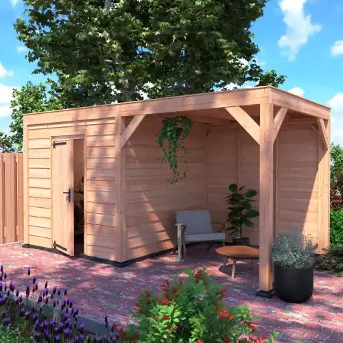 Nieuw Douglas tuinhuis geschaafd 500 x 250 cm ZR Sym