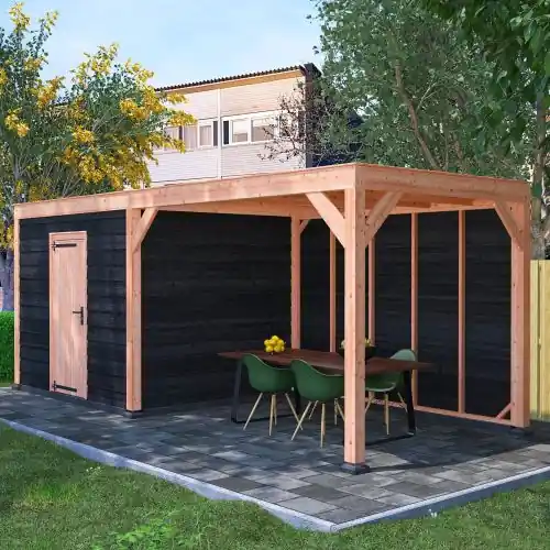Koopje Douglas tuinhuis geschaafd 650 x 250 cm ZZR