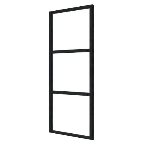 Beste Prijs Steellook glaswand 82,5 x 212 cm zwart