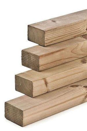 Bestseller Regel grenen geïmpregneerd 4,5 x 7 x 100 cm