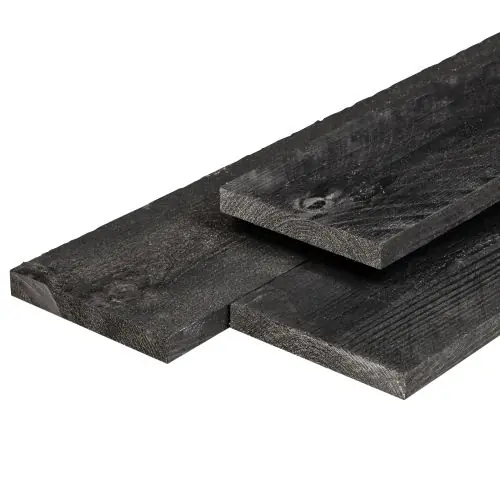 Speciale Aanbieding Kantplank douglas zwart fijnbezaagd 1,6 x 14 x 180 cm