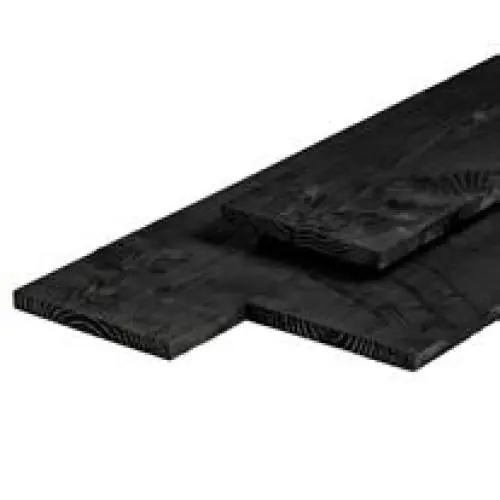 Kantplank douglas bezaagd zwart gespoten 2,2 x 20 x 300 cm Superprijs