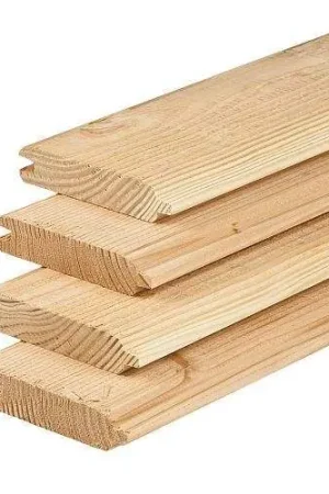 Aanbieding Douglas blokhutprofiel geschaafd 2,8 x 14,5 x 300 cm 134560