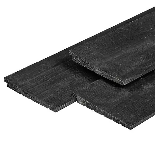 Zweeds rabat douglas Excellent zwart geïmpregneerd 1,1-2,7 x 19,5 x 500 cm Voordeelprijs