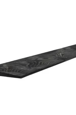 Douglas zweeds rabat 1 zijde geschaafd 1 zijde fijnbezaagd 1,1-2,7 x 19,5 x 300 cm zwart gespoten Must-Have