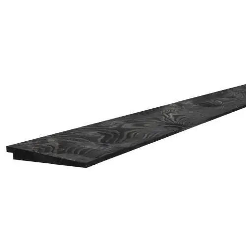 Douglas zweeds rabat 1 zijde geschaafd 1 zijde fijnbezaagd 1,1-2,7 x 19,5 x 400 cm zwart gespoten Express Levering