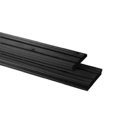 Goedkoop Triple profiel vuren zwart gedompeld 2,2 x 14 x 300 cm