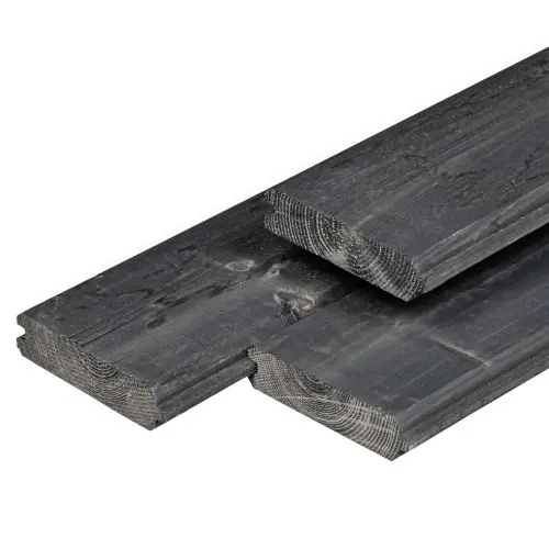 Blokhutprofiel vuren zwart 2,8 x 12,1 x 360 cm Beperkte Voorraad