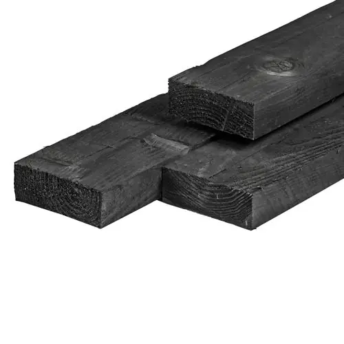 Gratis Retour Regel douglas ongeschaafd zwart geïmpregneerd 5 x 15 x 300 cm