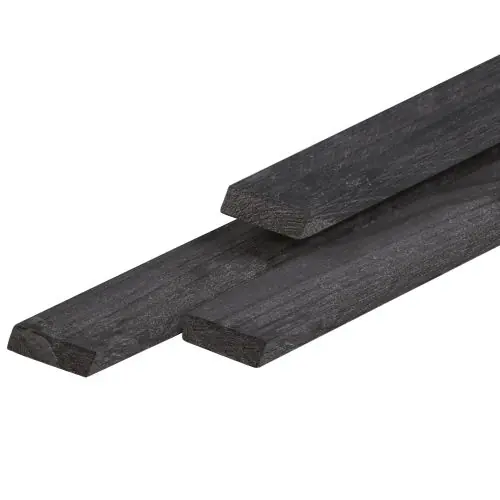 Tijdelijk Beschikbaar Rhombus lat douglas zwart geschaafd 2,0 x 6,7 x 180 cm