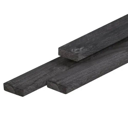 Stachetteregel douglas zwart bezaagd 2,1 x 4,5 x 300 cm Populair