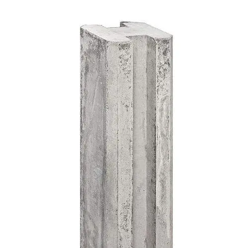 Hete Deal Betonsleufpaal Reest wit/grijs 11,5 x 11,5 x 280 cm t-paal