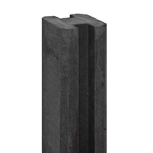 Premium Betonsleufpaal Reest antraciet 11,5 x 11,5 x 246 cm hoekpaal