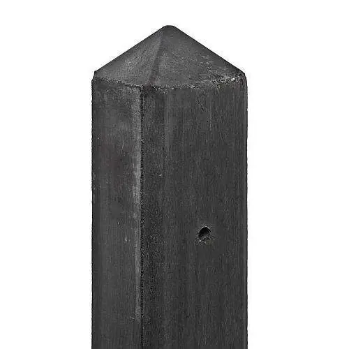 Betrouwbaar Betonpaal Schie diamantkop antraciet 10 x 10 x 280 cm motief hoekpaal