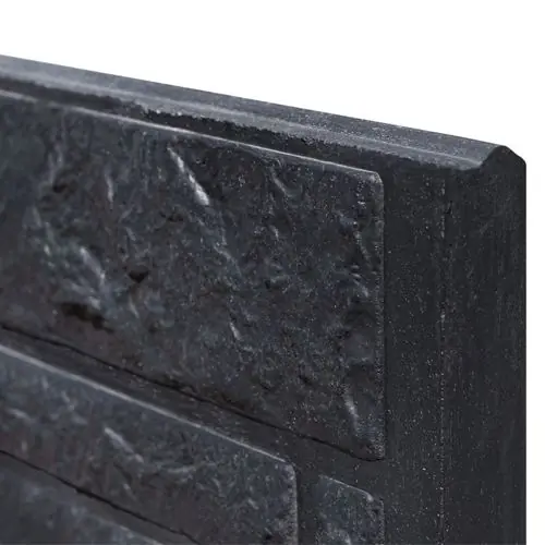 Gratis Retour Beton onderplaat antraciet gecoat rotsmotief breed 4,8 x 36 x 180 cm