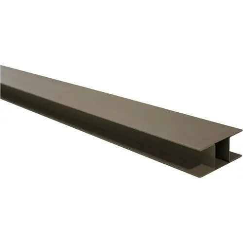 Stalen H-gleufpaal met structuur poedercoating kwartsgrijs RAL7039 4,2 x 9,6 x 184 cm Hoge Kwaliteit