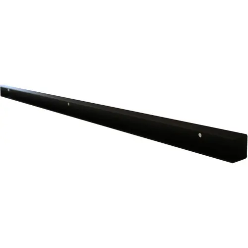 Betaalbaar Stalen u-profiel met structuur poedercoating zwart RAL9005 t.b.v. H-gleufpaal 3,5 x 4 x 220 cm