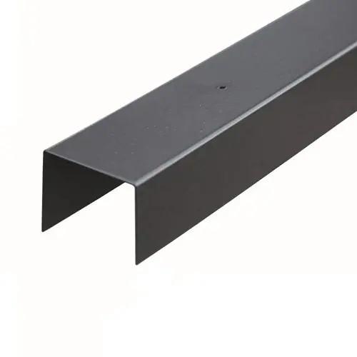 Beperkt Aanbod Afdeklat u-profiel zwart gepoedercoat 3-planks 180 cm