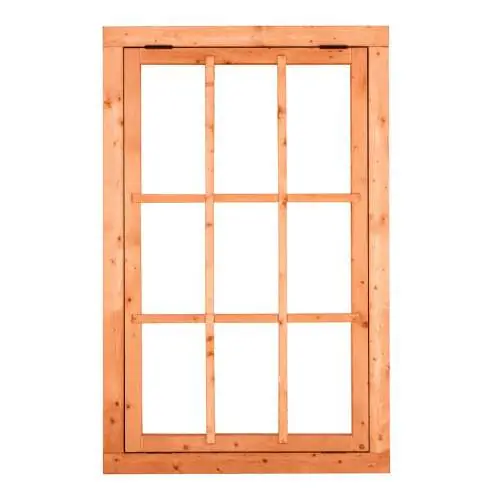Red Class Wood uitzetraam 100 x 155,4 cm 9-ruits zwart beslag K065307 Laatste Kans