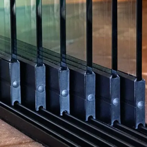 Glazen schuifwand 6-rail antraciet tot 600 cm breed 228-232 cm hoog Nu Kopen