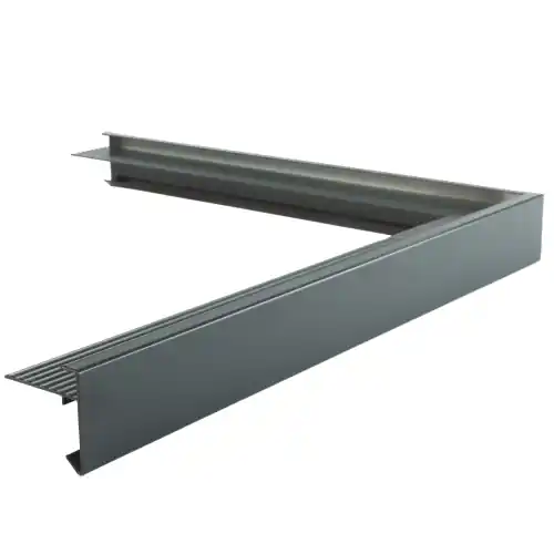 Aluminium buitenhoek antraciet standaard 60 x 60 mm Laatste Kans