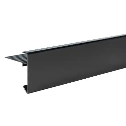 Merkproduct Aluminium daktrim zwart standaard 4,5 x 4,5 x 250 cm
