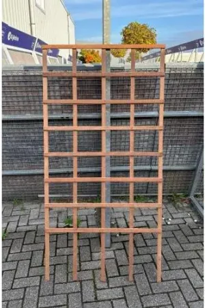 Finale Uitverkoop RESTPARTIJ Trellis recht hardhout 180 x 90 cm
