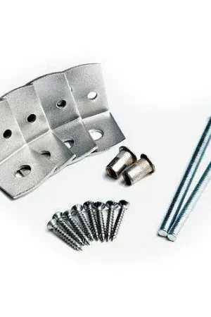 Bevestigingsset RVS betonschutting 10 x 10 palen Tijdelijk Beschikbaar