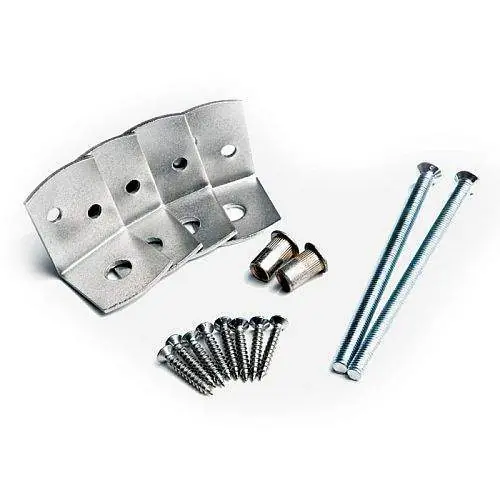 Bevestigingsset RVS betonschutting 10 x 10 palen Tijdelijk Beschikbaar