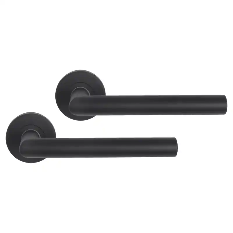Differnz Essence recht deurkruk op rozet rond 53x10mm Zwart Goedkoop
