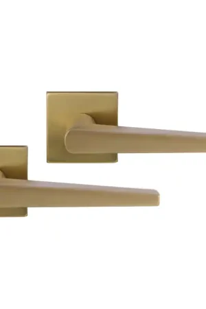 Tijdelijk Beschikbaar Differnz Rotterdam deurkruk op rozet vierkant 52x10mm Goud