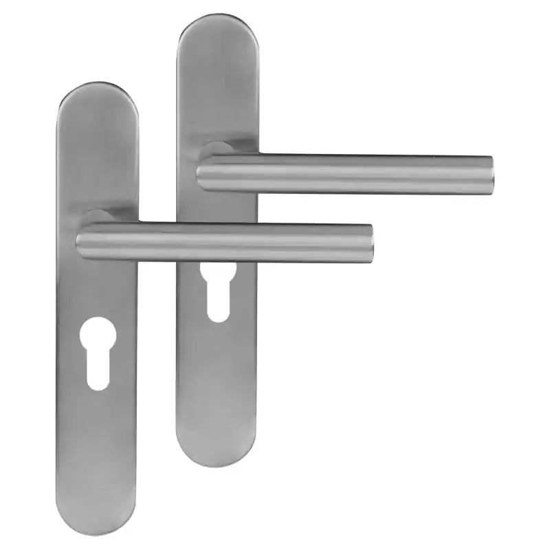 Differnz Amsterdam deurkruk op schild afgerond 225x41x10mm PC 55 mm Mat Chroom Dagaanbieding