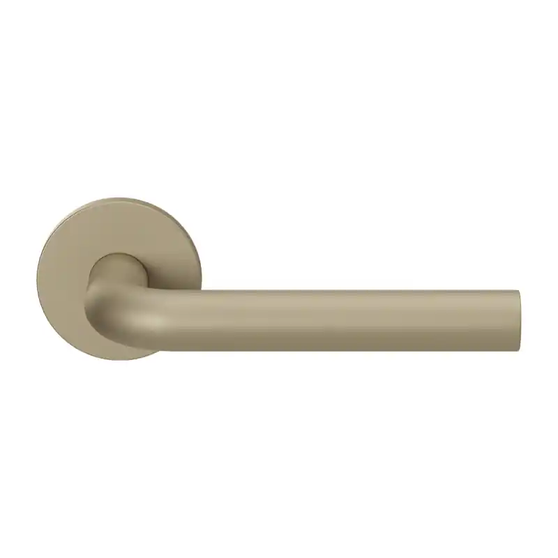 Direct Verzonden Deurkruk Champagne Blend - L-Model - Op Rozet 53x6 mm - Ø19mm - GPF - GPF100VRA4