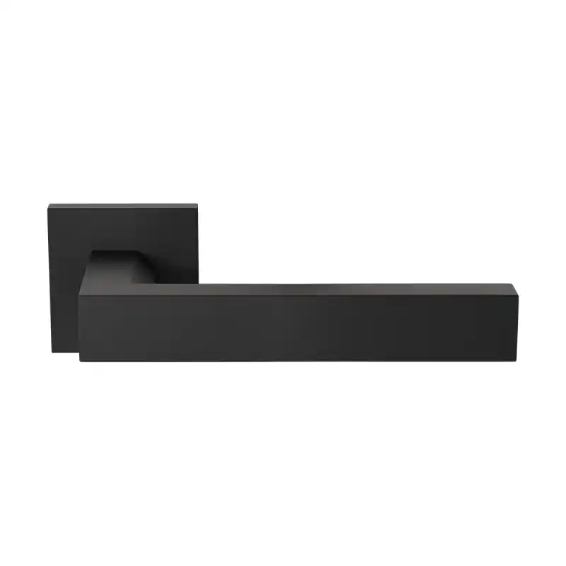 Premium GPF1304.61.02 Tapu deurkruk op vierkante rozet zwart, 50x8mm